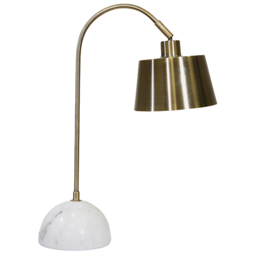 [171484-BB] Metal Desk Lamp Brass Finish 22in
