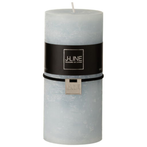 [171673-BB] Light Blue Pillar Candle 6in