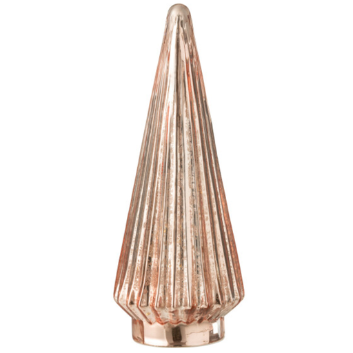 [171722-BB] Pink Glass Led Christmas Tree Lg
