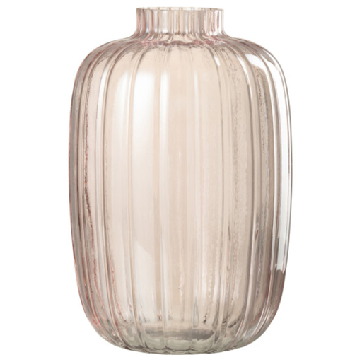 [171728-BB] Pink Lines Vase 11in