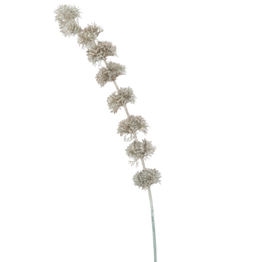 [171769-BB] Glittered Bells of Ireland Branch Green 40in