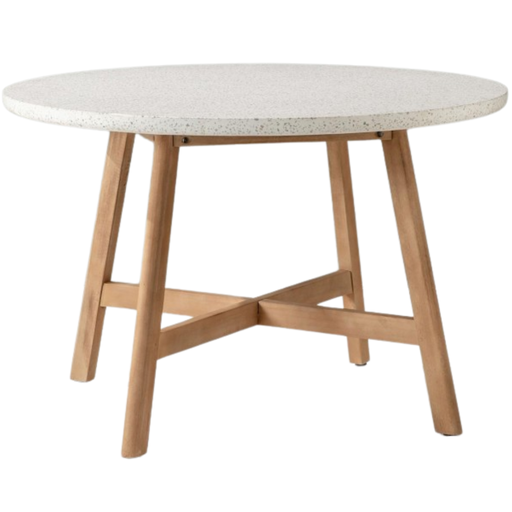 [171843-BB] Bali Round Table with Stone Top 59"