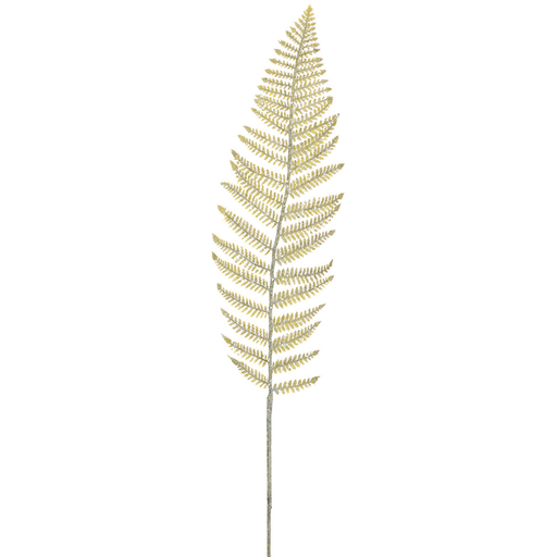 [171977-BB] Glittered Frond Fern Spray 40in