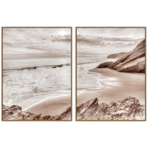 [172073-BB] Sweet Escape Framed Print on Tempered Glass Set 24WX32H