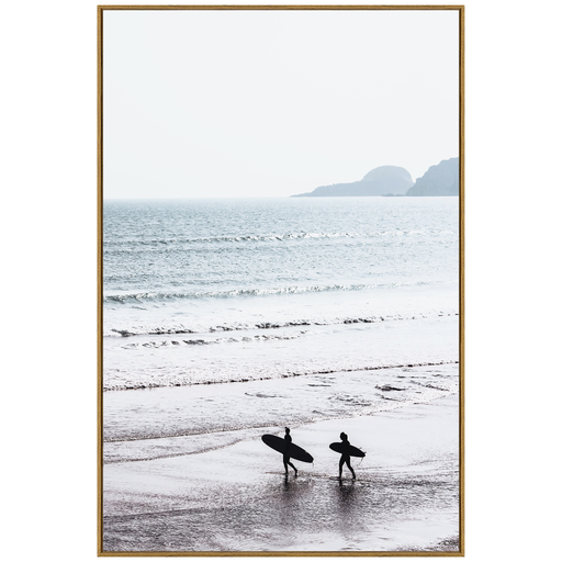 [172087-BB] Morning Surf Print on Tempered Glass 24x36in