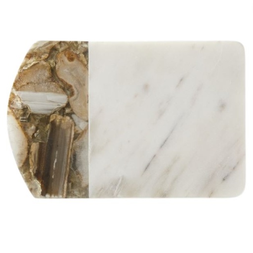 [159156-BB] Marble and Agate Small Cheese Board