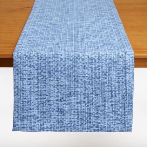 [159163-BB] Melange Blue Runner 72x14 in