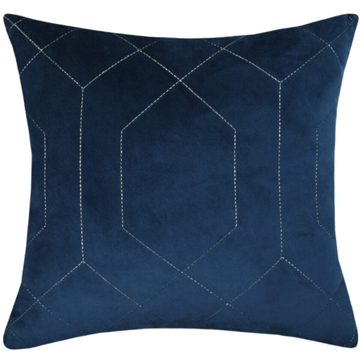 [172432-BB] Garmo Velvet Pillow Blue 16in