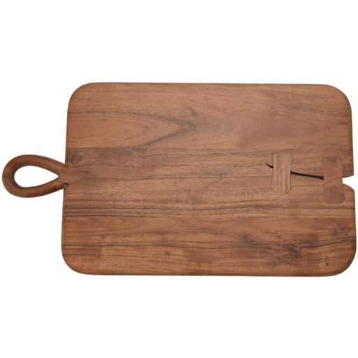 [172657-BB] Acacia Wood Cutting Board with Handle
