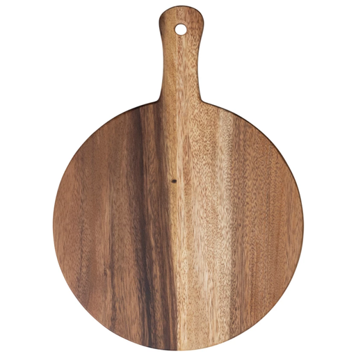 [172658-BB] Suar Wood Cheese/Cutting Board w/ Handle, Natural 16"L x 11-3/4"W