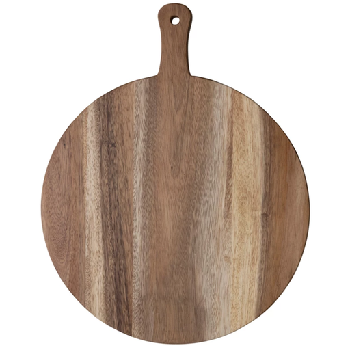 [172659-BB] Suar Wood Cheese/Cutting Board w/ Handle, Natural 24"L x 19"W