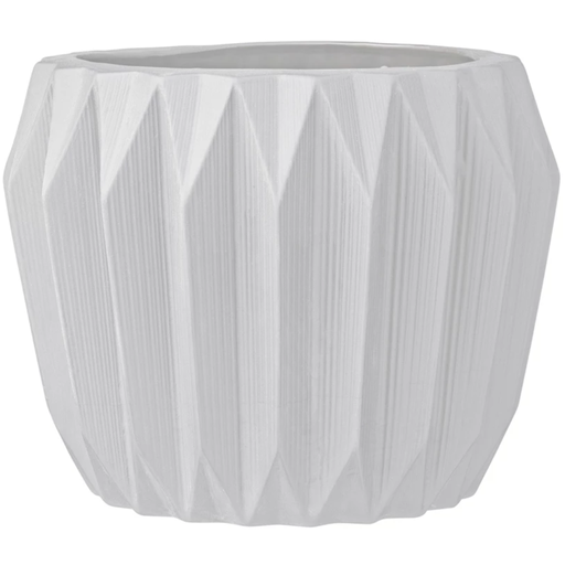 [172672-BB] Stoneware Fluted Planter
