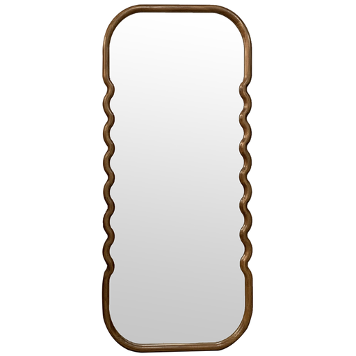 [172683-BB] Retro Wooden Floor Mirror 74in
