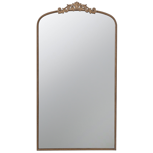 [172684-BB] Gold Full Length Arched Accent Mirror