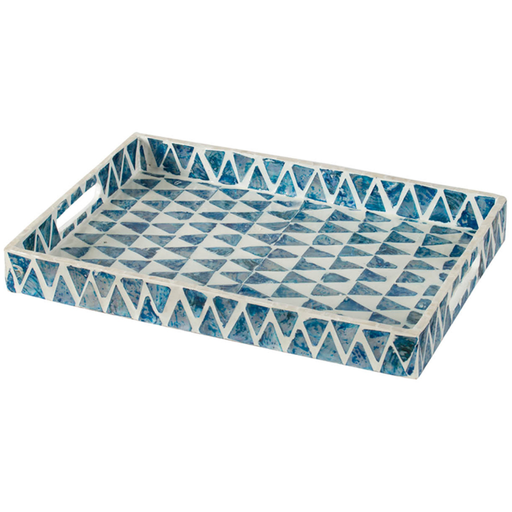 [172703-BB] Decorative Rectangular Tray 18x12in