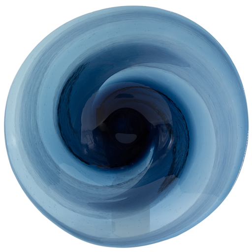 [172715-BB] Blue Glass Plate 17.5in