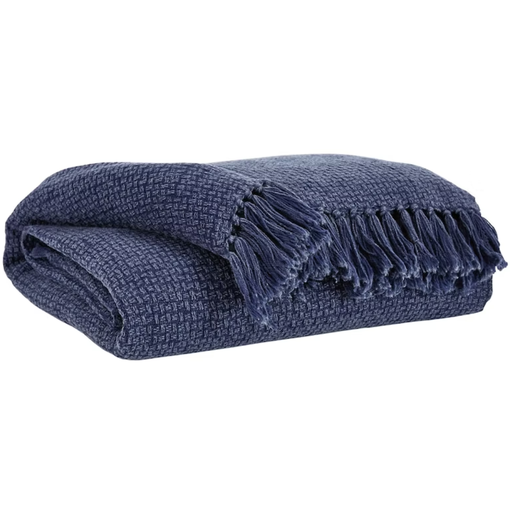 [172797-BB] Yasmin Blue Throw