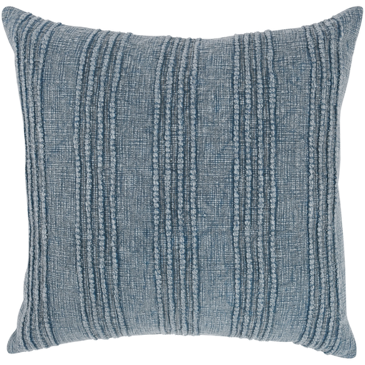 [173118-BB] Gratitude Sea Fog Blue Pillow 22x22in