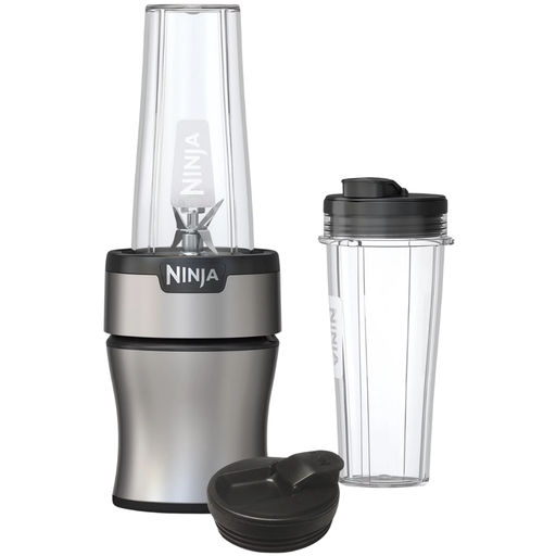 [173211-BB] Ninja Nutri-Blender Plus Compact Personal Blender with To-Go Cups, Spout Lids and Storage Lid