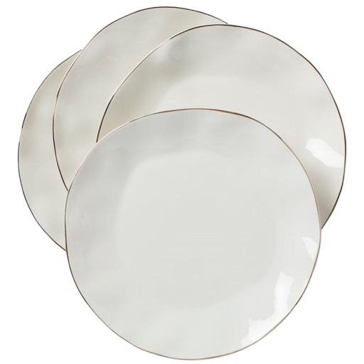 [173227-BB] Lenox Blue Bay Dinner Plate Set 4pc White