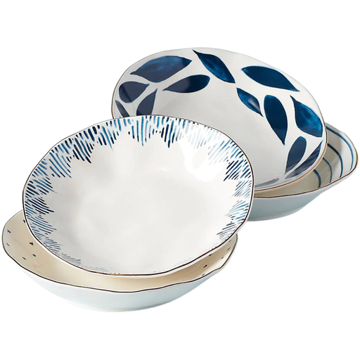 [173228-BB] Lenox Blue Bay Pasta Bowl Set 4pc