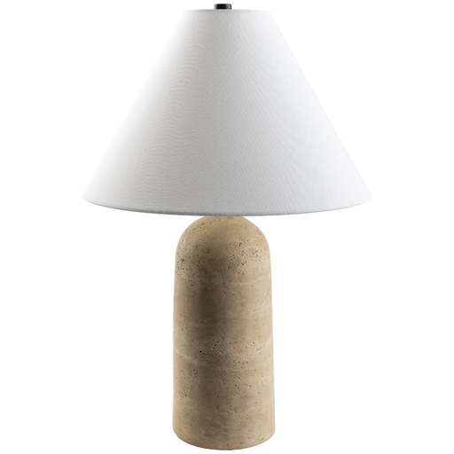 [173271-BB] Agate Travertine Table Lamp 24in