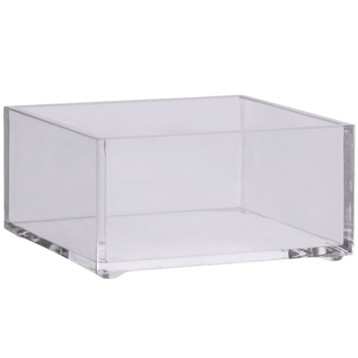[173424-BB] Square Storage Tray Clear Small