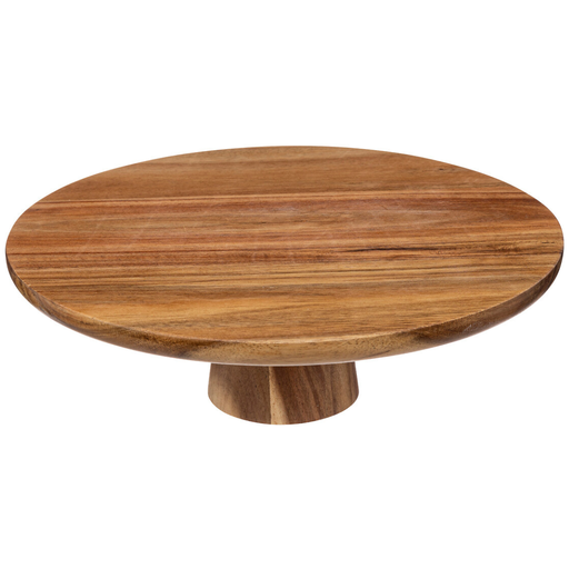 [173519-BB] Acacia Cake Stand 11in