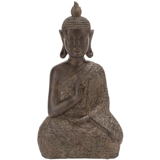 [173636-BB] Sitting Buddha Statue 17in