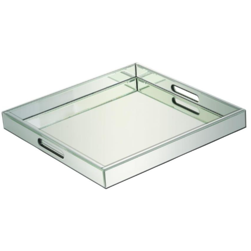 [173648-BB] Square Mirrored Tray 20in 