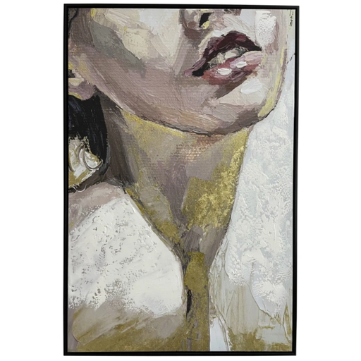 [173738-BB] Gold Leaf Portrait Canvas Art 32x48in