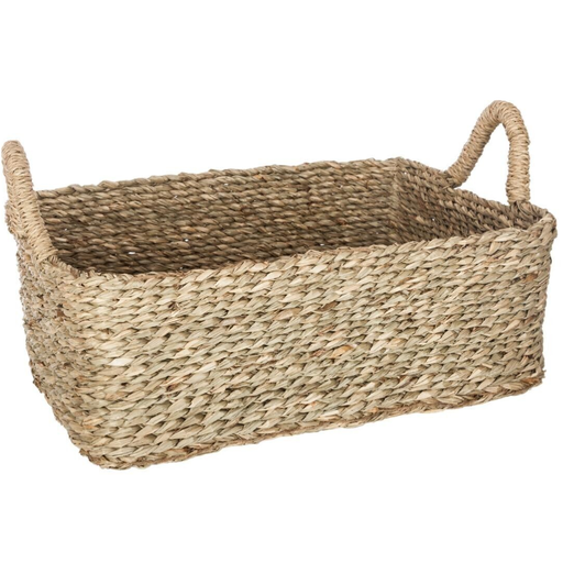 [173771-BB] Killian Natural Square Basket 17in