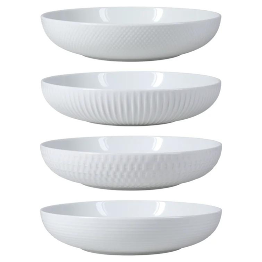 [173912-BB] Assorted Dinner Bowls White