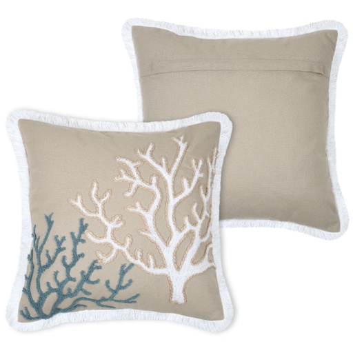 [173924-BB] Bandol Pillow Natural 16x16in