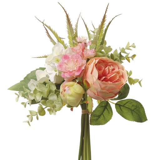 [147054-BB] Peony & Hydrangea Bouquet 10in