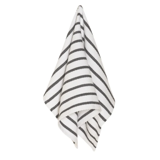 [174086-BB] Basketweave Dishtowel Black
