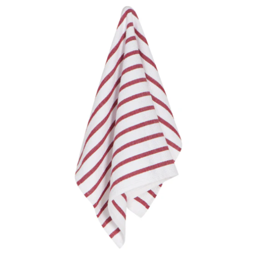 [174087-BB] Basketweave Dishtowel Carmine