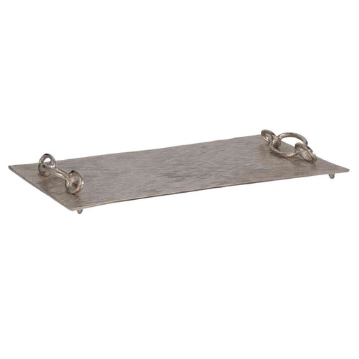 [174219-BB] Rada Silver Link Tray 21in