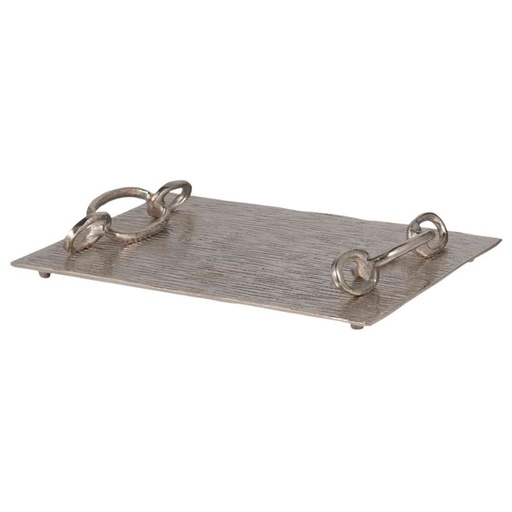 [174220-BB] Rada Silver Link Tray 14in