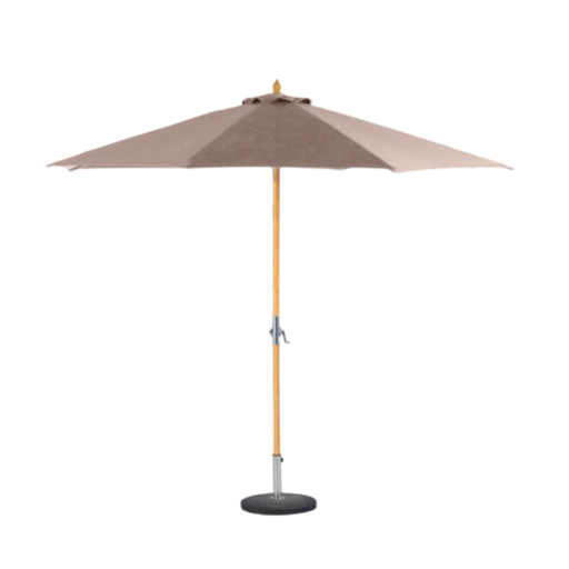 [173761K-BB] Tinaei Taupe Outdoor Umbrella with Base