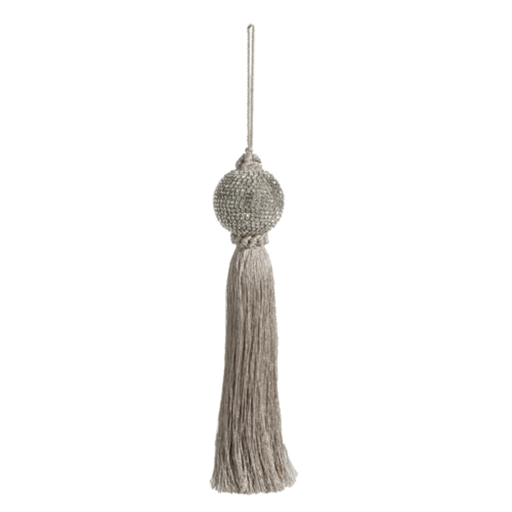 [174348-BB] Silver Tassel Ornament