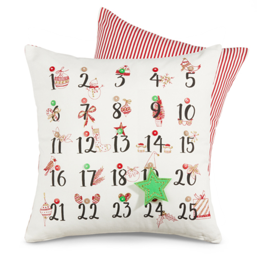 [174349-BB] Advent Calendar Pillow 18in