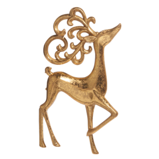 [174354-BB] Ornate Deer Ornament 5in