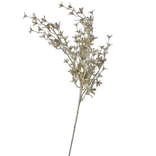 [174415-BB] Glitter Leaf Pick Champagne 30in