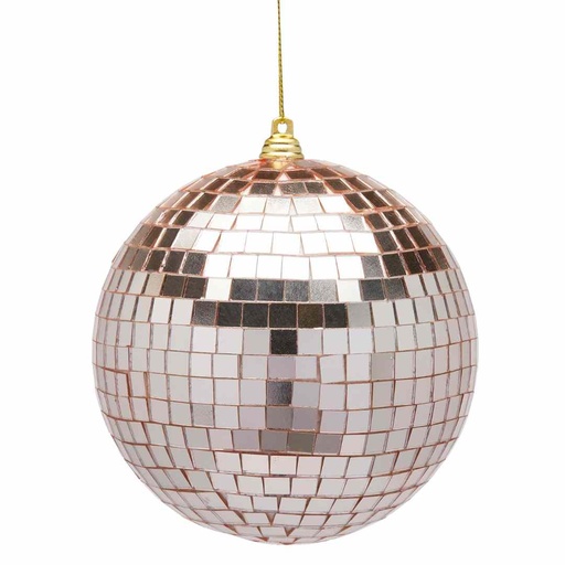 [174470-BB] Discoball Ornament Pink 5in