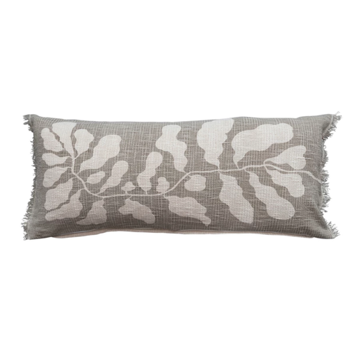 [174689-BB] Botanical Print Lumbar Pillow 36x16in