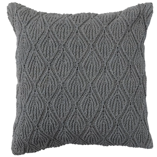 [174702-BB] Diamond Pattern Woven Pillow 18in