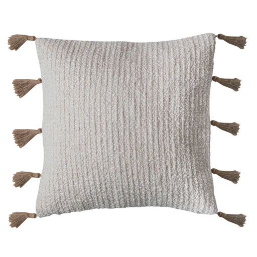 [174718-BB] Linen Pillow with Jute Pillows 18in