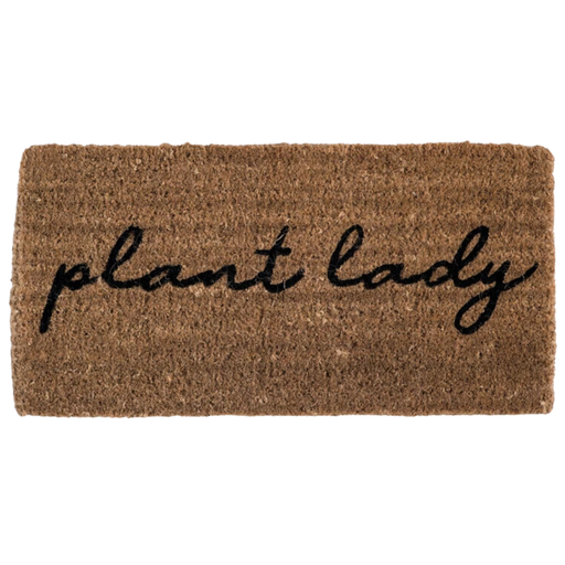 [174728-BB] Plant Lady Natural Coir Doormat 32x16in