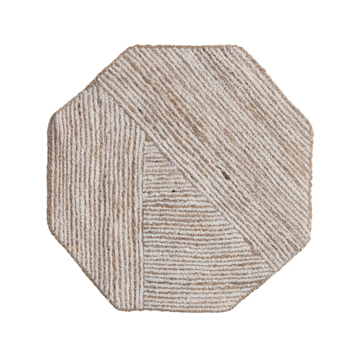 [174747-BB] Terra Embroidered Octogonal Placemat